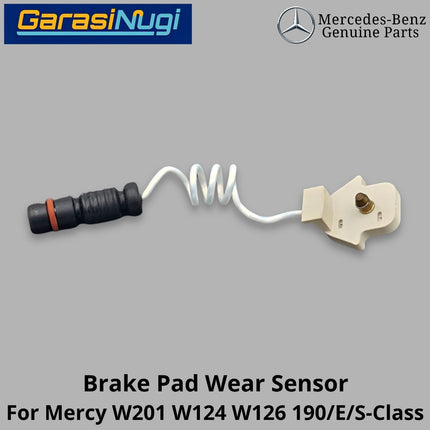 Front Brake Pad Mercy W201 W124 W126 Wear Sensor Keausan Kampas Rem Depan Mercedes 190 230E
