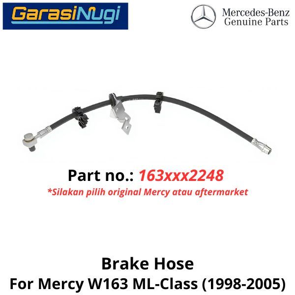 Brake Hose Mercy W163 Selang Rem 1634202248 Mercedes ML