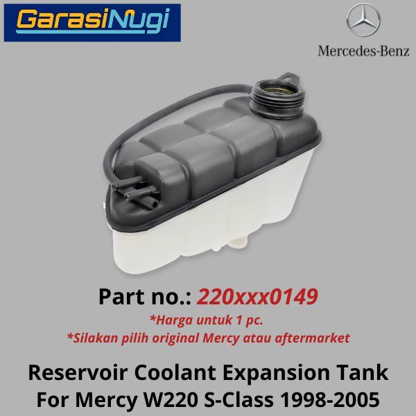 Reservoir Coolant Mercy W220 Expansion Tank Tanki Air Pendingin Mercedes S320
