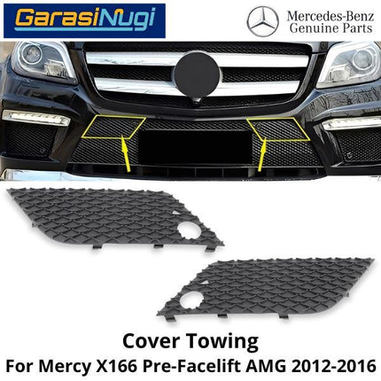 Towing Cover Mercy X166 Pre-Facelift AMG Bumper Front Penutup Lubang Derek Depan GL