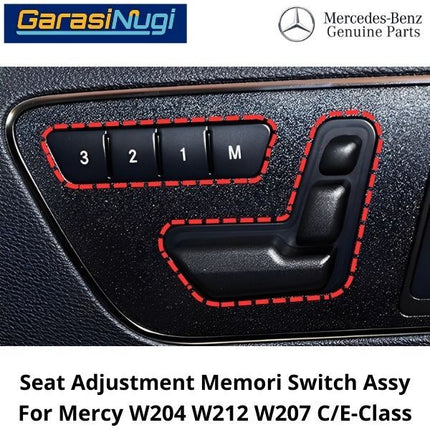 Seat Adjust Mercy W204 W212 W207 Button Assembly Tombol Headrest Kursi C200