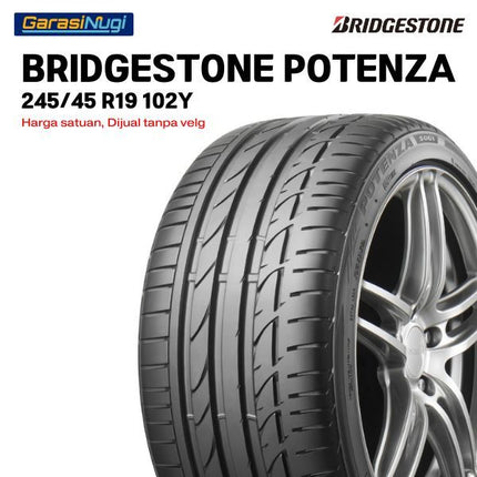 Bridgestone Potenza Tire S001 245/45 R19 102Y Ban Depan Belakang