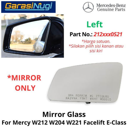 Mirror Glass Mercy W212 W204 W221 Cermin Kaca Spion Depan C200 E250 S300