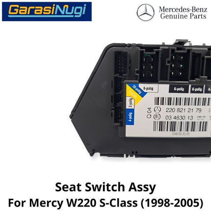 Seat Switch Mercy W220 Button Control Headrest Tombol Kursi Sandaran Kepala Assembly S230