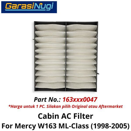 Cabin Air Mercy W163 Filter Saringan AC Kabin Mercedes ML 1998-2005