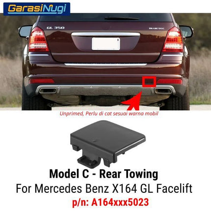 Towing Cover Mercy X164 Facelift Bumper Penutup Lubang Derek Depan GL