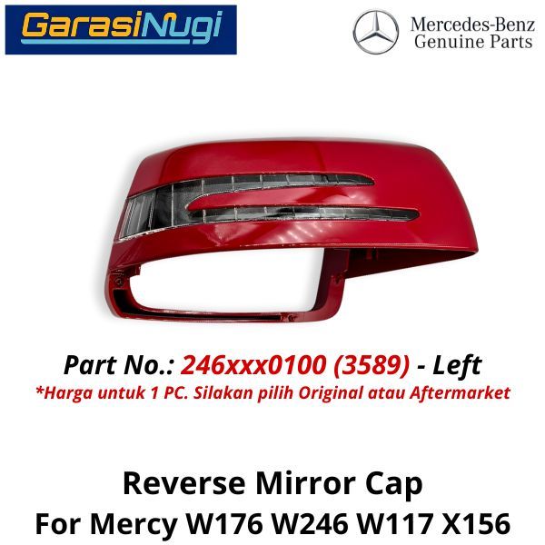 Outside Mirror Mercy W176 W246 W117 X156 Cap Cover Bingkai Kaca Spion Mercedes A150 B180 GLA