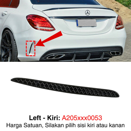 Mercedes W205 C205 Pre-FL Rear Bumper Kisi Kisi Penutup Grille Bemper Belakang C300 AMG