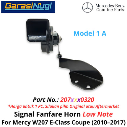 Electric Horn Signal Mercy W207 Fanfare High and Low Note Terompet Klakson Mercedes E250 E350