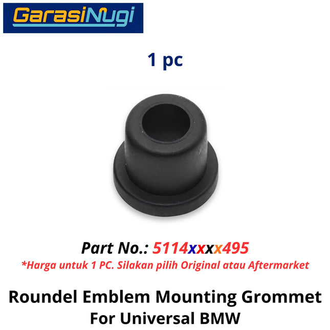 Trunk Emblem For Universal BMW Grommet Klip Karet Pelindung Logo Kap Mesin Depan