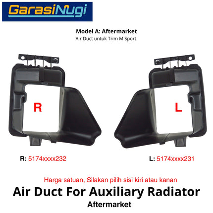Air Duct For BMW F30 F31 Saluran Udara Auxiliary Radiator M Sport 318 335 320