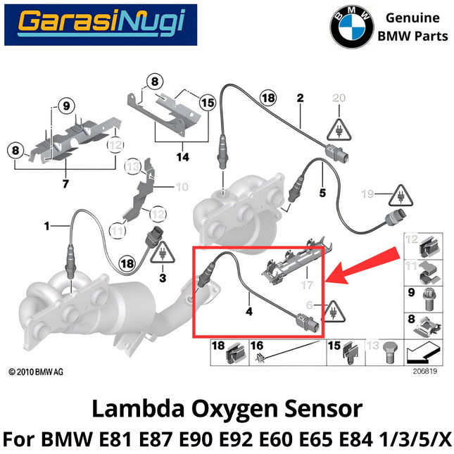 Oxygen Sensor For BMW E81 E90 E60 E65 E84 Lambda Detektor Oksigen Knalpot 120 320 520 720 X1
