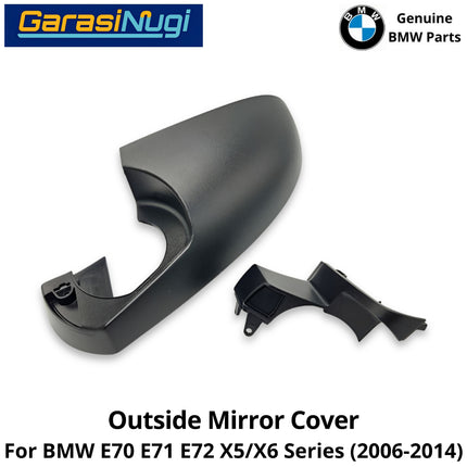 Outside Mirror BMW E70 E71 Cover Cap Penutup Kaca Spion Bingkai Luar X5 X6 2007-2014