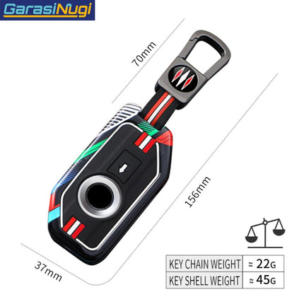 Key Case For BMW Motorcycle R1200GS R1250GS F850GS F900XR Sarung Kunci Motor Metal Short Keychain