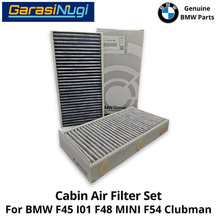 Active Charcoal For BMW F45 I01 F48 Cabin Air Filter Set Saringan Udara AC 220 i3 X1