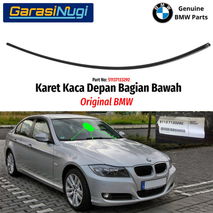 Rubber Seal BMW E90 Karet Kaca Depan Bagian Bawah Original Part 51137133292 320