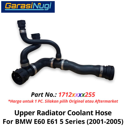 Upper Radiator For BMW E60 E61 Coolant Hose Selang Pendingin Radiator Atas 525 530 2001-2005