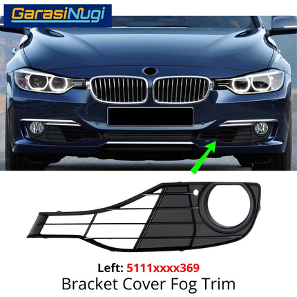 Fog Light Trim For BMW F30 Pre-LCI Luxury Modern Line Chrome Bumper Lampu Kabut Grill 320 328