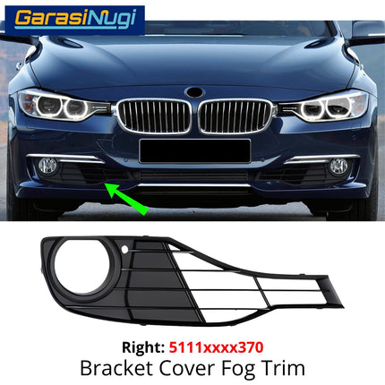 Fog Light Trim For BMW F30 Pre-LCI Luxury Modern Line Chrome Bumper Lampu Kabut Grill 320 328