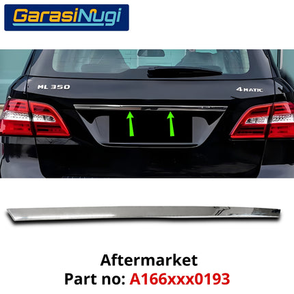 List Chrome Pintu Bagasi Mercedes W166 Tail Gate Molding Trim Cover Krom Mercy ML350 GLE350