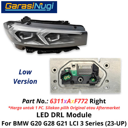 DRL LED For BMW G20 G28 G21 LCI Laser Angel Eyes Light Module Lampu Bulat Senja 330 340