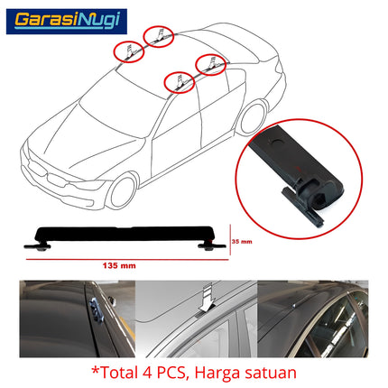 Roof Rail For BMW F10 List Profil Penutup Atap Rack Trim Molding 520 523 2010 - 2017