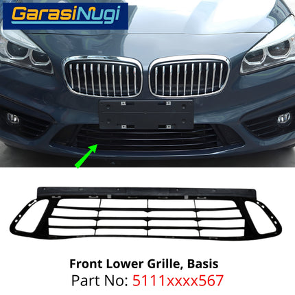 Lower Grille BMW F45 F46 Pre-LCI Bemper Depan Bagian Bawah Front Trim 218