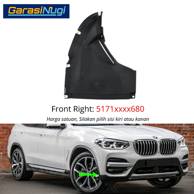 Cover Front Fender BMW G01 G02 G08 Penutup Spakbor Roda Depan Wheel Arch Penutup Lumpur X3 X4