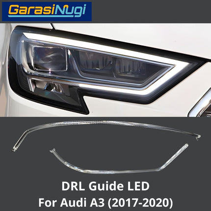 DRL Guide AUDI A3 LED Angel Eyebrow Light Lampu Senja (2017-2020)