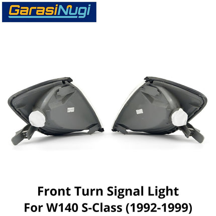 Front Turn Signal Mercy W140 Corner Light Cover Lampu Sein Depan Mercedes S280 S320 (1992-1999)
