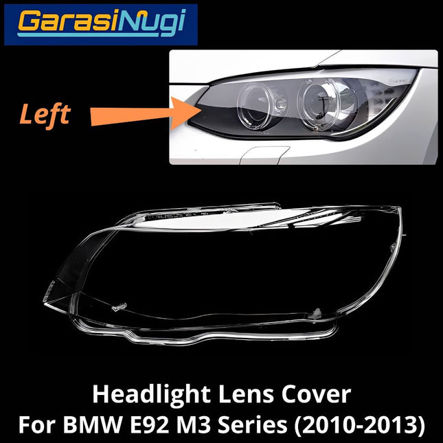 Mika Headlight For BMW E92 E93 LCI Lens Kaca Cover Lampu Depan M3 (2010-2013)