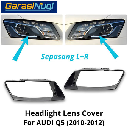 Mika Headlight AUDI Q5 8R Pre-Facelift Lens Kaca Cover Lampu Depan (2010-2012)