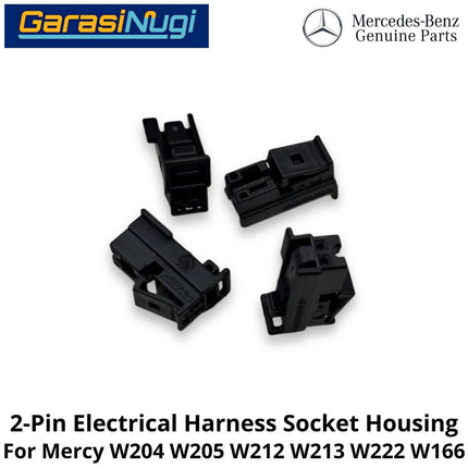 2-Pin Electrical Mercy W204 W205 W212 W222 Harness Connector Socket Konektor Rangkaian Listrik Mercedes C200 E200 S450