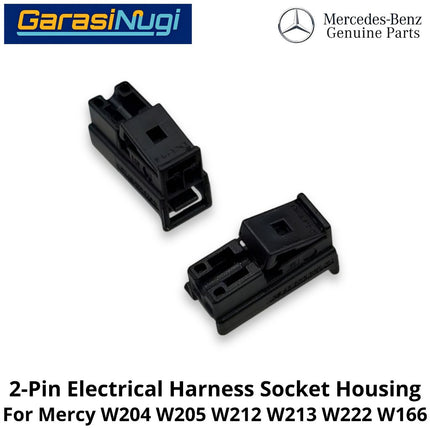2-Pin Electrical Mercy W204 W205 W212 W222 Harness Connector Socket Konektor Rangkaian Listrik Mercedes C200 E200 S450
