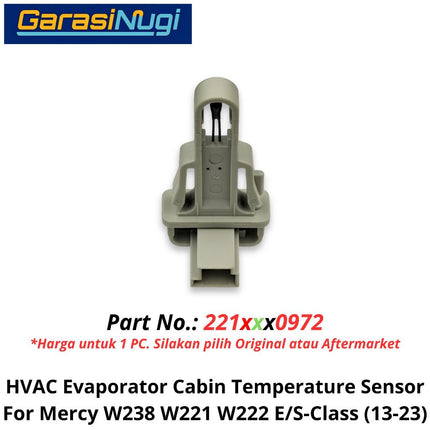 HVAC Evaporator Mercy W213 W238 W221 W222 Cabin Temperature Sensor Suhu Kabin Mercedes E200 S450