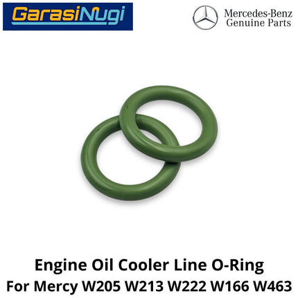 Engine Oil Cooler Mercy W205 W213 W222 W166 Seal Gasket Ring Pendingin Oli Mesin M111 M278 Mercedes C200 E200 GLC