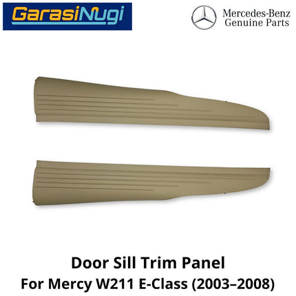 Interior Door Sill Mercy W211 Trim Panel Penutup Pijakan Pintu Belakang Mercedes E200 (2003-2008)
