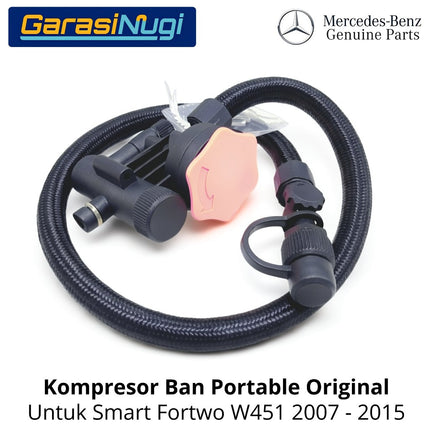 Tire Repair Kit Compressor Smart Fortwo W451 Kompresor Pompa Ban Elektrik Original 2007 - 2015