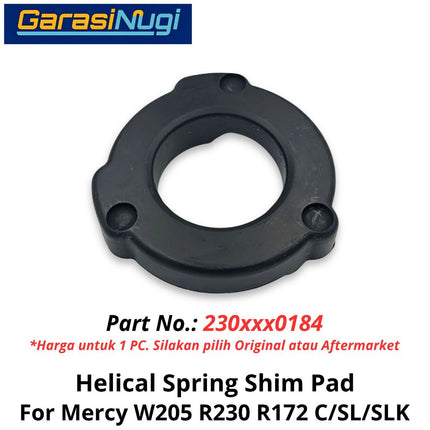 Helical Spring Mercy W205 AMG R230 R172 Pad Bantalan Atas Pelat Pegas Koil Mercedes C200 Sl SLK