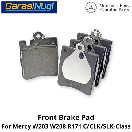 Front Brake Pads Mercy W203 W208 R171 Kampas Rem 0034202820 Depan C200 CLK SLK