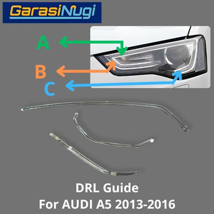 Sein DRL Guide AUDI A5 LED Eyebrow Light Lampu Alis 2013-2016