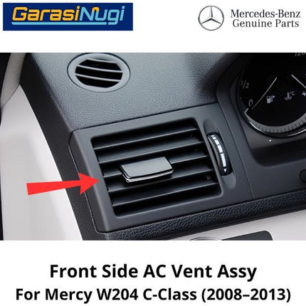 Front AC Mercedes W204 Vent Grille Cover Kisi Grill Pendingin Depan Assembly C200 08-13
