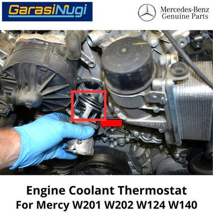 Engine Coolant Mercy W201 W202 W124 W140 Thermostat Termistor Pengatur Suhu C200 E230
