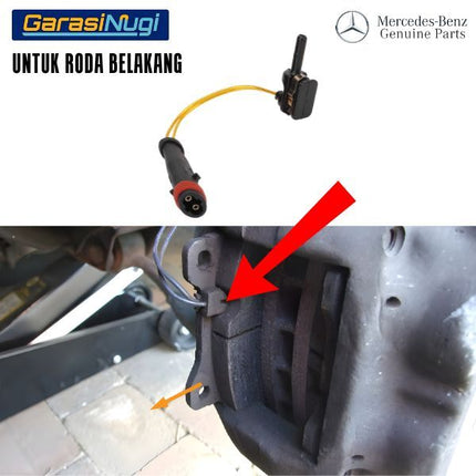 Rear Brake Pad Sensor Mercy W203 W204 Sistem Rem Belakang C200 E320