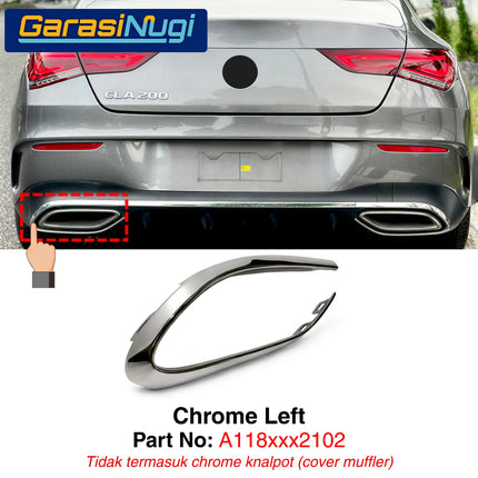 Mercedes W118 C118 X118 Garnish Moulding Bemper Belakang Rear Bumper CLA