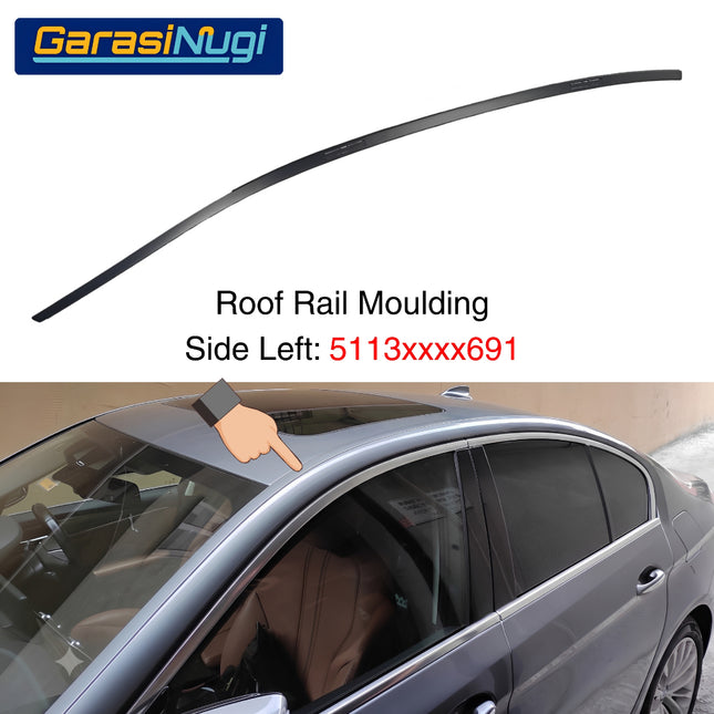 BMW G30 Roof Rail Lis Moulding Profil Penutup Atap Unprimed 520 525