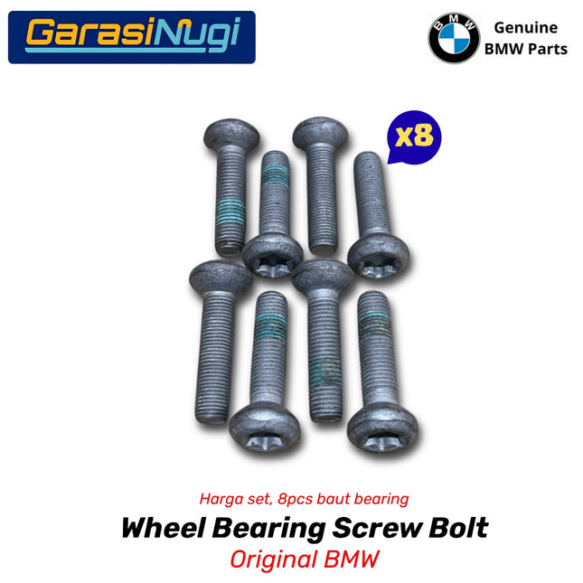 Wheel Bearing Screw Bolt BMW F10 F07 F25 Baut Hub Roda Depan Original 31206855906