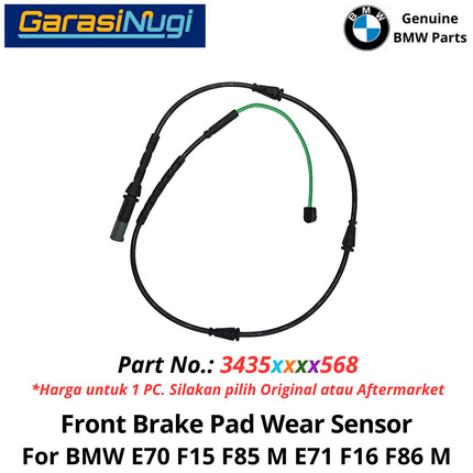 Front Brake For BMW E70 F15 E71 F86 Wear Sensor Kaber Indikator Keausan Kampas Rem Depan X5 X6
