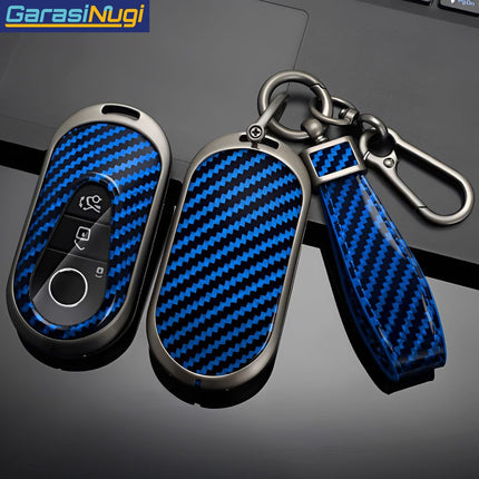 Key Case For Mercedes W167 Sarung Kunci Metal Gun Carbon Long Keychain