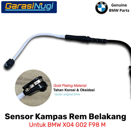 Rear Brake Pad For BMW G02 F98 Wear Sensor Kabel Indikator Keausan Kampas Rem Belakang X4